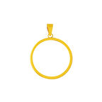 14 Ayar Tam Altın Takılabilen Kolye Ucu