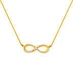 Sonsuzluk 22 Ayar Altın Zincirli Kolye