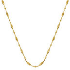 Küp Dorika Toplu 14 Ayar Altın Zincir Kolye