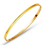 Sarı Altın Oluklu 22 Ayar Ajda Bilezik 14 Gr.