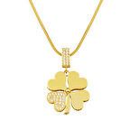 Yonca İtalyan Zincirli Altın Kolye