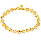 Papatya Model 22 Ayar Sarı Altın Bileklik