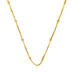 İtalyan 14 Ayar Temu Zincir Kolye 50 cm.