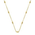 İtalyan Dorika Toplu 14 Ayar Zincir Kolye 50 cm.