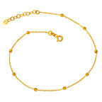 Dorika Top Dizili 22 Ayar Altın Halhal