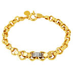 Süzme Halkalı Spor Altın Bileklik