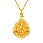 Antik Tasarım Zincirli Altın Kolye