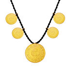 1 Tam Altın 4 Çeyrekli 5'i Bir Yerde 22 Ayar Kolye