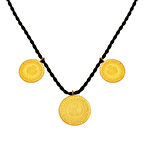 1 Yarım 2 Çeyrek Altınlı İşçiliksiz 22 Ayar Kolye