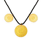 Ortası Ziynet Tam Altınlı Kenarları Yarım Altınlı Gerdanlık Kolye