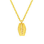 14 Ayar Sıralı Taşlı Altın Kolye