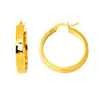 Kartiyer 22 Ayar Altın Halka Küpe 2,5 cm. Çaplı