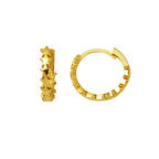 Yıldızlar 14 Ayar Altın Küpe Orta Boy