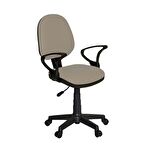 Türksit Kozmo Şef Çalışma Koltuğu Deri Krem