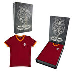 Galatasaray Orijinal Çocuk Kırmızı  T-Shirt  Ahşap Kutulu