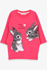 Breeze Kız Çocuk Tunik Tavşan Desenli 1.5-5 Yaş, Pembe