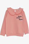 Breeze Kız Çocuk Sweatshirt Bebe Yaka 1.5-5 Yaş, Somon
