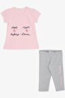 Breeze Kız Çocuk Kapri Taytlı Takım Rüya Temalı 1-4 Yaş, Pembe