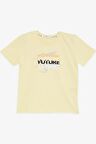 BREEZE GİRLS & BOYS Erkek Çocuk Tişört Renkli Yazı Baskılı 8-14 Yaş, Sarı