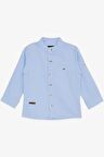 Breeze Girls & Boys Erkek Çocuk Gömlek Armalı Düğmeli 3-7 Yaş, Açık Mavi