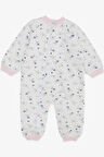 Puan Baby Kız Çocuk Uyku Tulumu Sevimli Ayıcık Desenli 2-4 Yaş, Beyaz