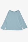BREEZE GİRLS & BOYS Erkek Çocuk Uzun Kollu Tişört Basic 1-4 Yaş, Su Yeşili