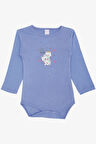 Breeze Kız Bebek Çıtçıtlı Zıbın Body Dostluk Temalı Prenses Kedicikler Baskılı 9 Ay-3 Yaş, Lila
