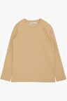 BREEZE Erkek Çocuk Uzun Kollu Tişört Basic 9-14 Yaş, Krem