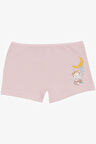 Breeze Kız Çocuk Boxer Sevimli Bebek Fil Baskılı 5-11 Yaş, Pudra