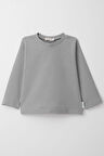 Breeze Erkek Çocuk Uzun Kollu Tişört Basic 1-4 Yaş, Açık Gri