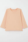 Breeze Kız Bebek Uzun Kollu Tişört Basic 9 Ay-3 Yaş, Somon