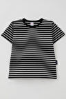 Breeze Erkek Çocuk Tişört Çizgili 3-7 Yaş, Siyah