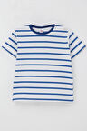 Breeze Erkek Çocuk Tişört Patlı Çizgili 1-4 Yaş, Beyaz