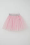 Breeze Kız Çocuk Tütü Etek Beli Sim Detaylı Lastikli 5-10 Yaş, Pembe