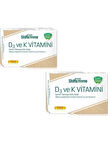 2 Adet Shiffa Home D3 ve K2 Vitamini 1300 mg Softjel