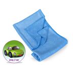 Polikur 3223 Mikrofiber Oto Kurulama ve Temizlik Bezi 50x70 cm. Mavi - 8 Adet