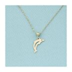 14 Ayar Altın Yunus Kolye 