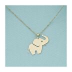 14K Altın Minik Fil Kolye  