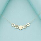 Halka 14K Altın Kolye  4N37019