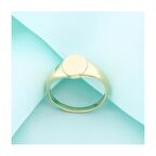 14K Altın Oval Parlak Chocolate Yüzük 4Y28112