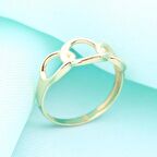 14K Altın Üç Halkalı Chocolate Yüzük 4Y28104