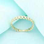 14K Altın Gurmet Desen Chocolate Yüzük 4Y28099