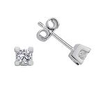 0.16 Karat H-I vs Pırlanta Tektaş Küpe W2PE3311-3