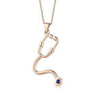 Steteskop Safir Kolye