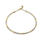 14 Ayar Tek Sıra Üç Renk Dorika Kelepçe 