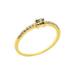 0.19 Karat Renkli Pırlantalı Hafif Yüzük PY1461-2