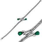 Zümrütlü Suyolu Bileklik PBLK017