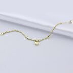 14 Ayar Altın Kalpli Bileklik