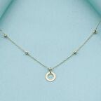 Altın Dorikalı Halka Kolye