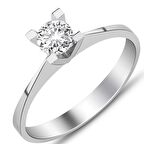 0.30 Karat E vs2 GIA Sertifikalı Tektaş Yüzük